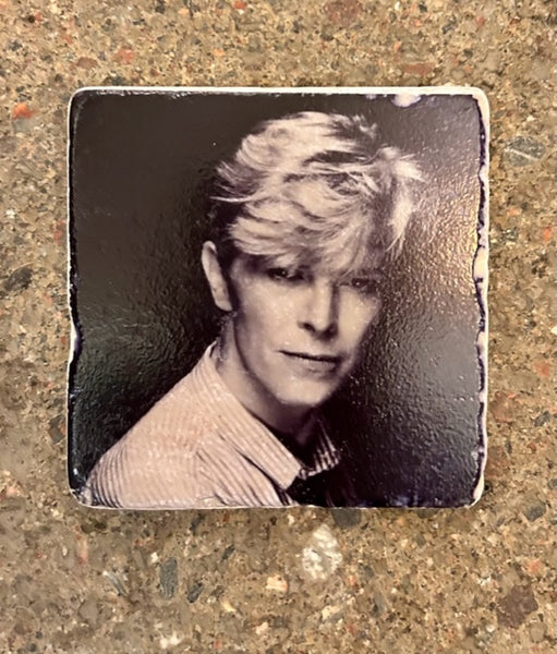 Glasunderlägg Marmor David Bowie II