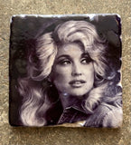 Glasunderlägg Marmor Dolly Parton