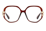 Läsglasögon Elmira Transparent Brun