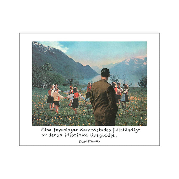Affisch Jan Stenmark "Fnysningar" 24x30 cm.