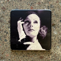 Glasunderlägg Marmor Greta Garbo II
