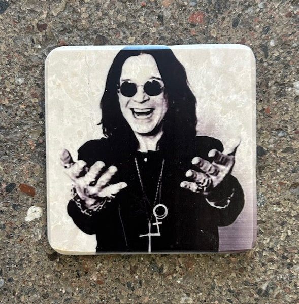 Glasunderlägg Marmor Ozzy Osbourne